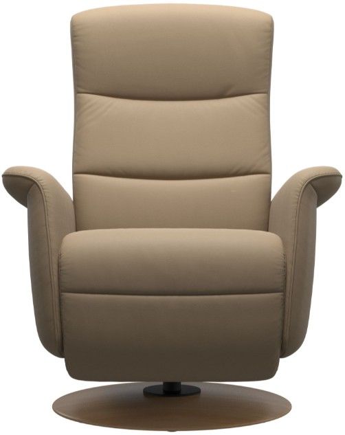Stressless® by Ekornes® Customizable Mike Power Recliner with Moon Wood Base-1