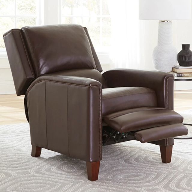 Parker House® Connor Espresso Power High Leg Recliner with Power Headrest-1