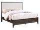 Winners Only® Westfield Expresso Queen Upholstered Panel Bed-0