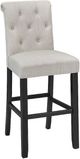 Brassex Inc. Tinga 2-Piece Beige/Black 29'' Bar Stool Set-0