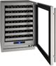U-Line® 5-Class 24" 5.2 Cubic Feet Stainless Steel Wine Storage-1