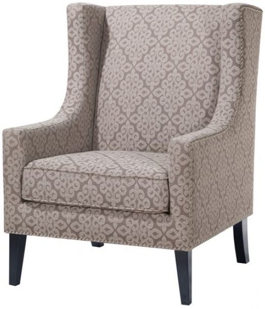 Olliix by Madison Park Beige/Natural Barton Wing Chair-0