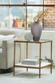 Signature Design by Ashley® Ryandale Glass Top Accent Table with Antique Brass Base-3