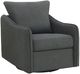 Coaster® Madia Boucle Charcoal Grey Upholstered Swivel Glider Chair-0