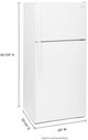 Whirlpool® 28" 14.3 Cu. Ft. White Top Freezer Refrigerator-2