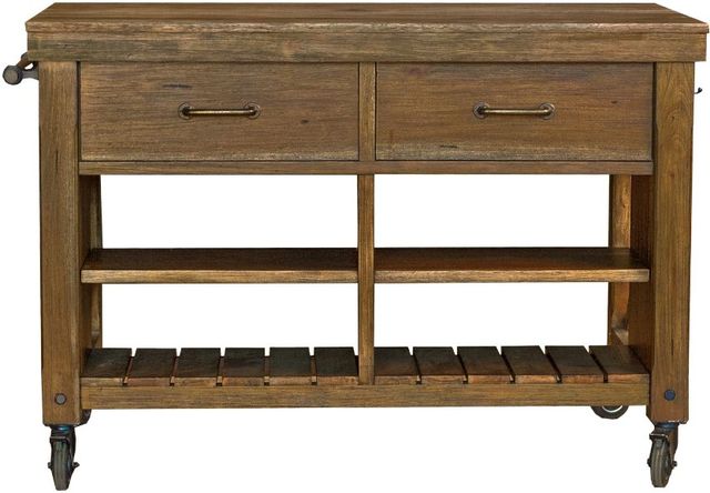 A-America® Anacortes Salvage Mahogany Kitchen Island-0