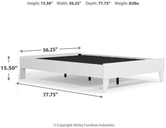 Signature Design by Ashley® Piperton White Youth Full Platform Bed-2