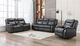 Mazin Furniture Paxton Grey Upholstered Rocker Recliner-4