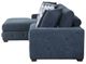 Homelegance® Raife 3-Piece Blue Sleeper Sectional with Left Chaise and Ottoman-4