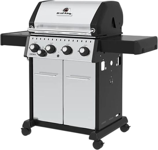 Broil King® Crown™ S 440 4-Burner Stainless Steel Freestanding Liquid Propane Gas Grill-3