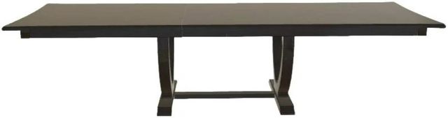 Mavin Customizable 38" x 84" Concave Extendable Dining Table with 2 Leaves-1
