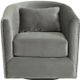 Elements International Stanton Mercer Gunmetal Swivel Chair-1