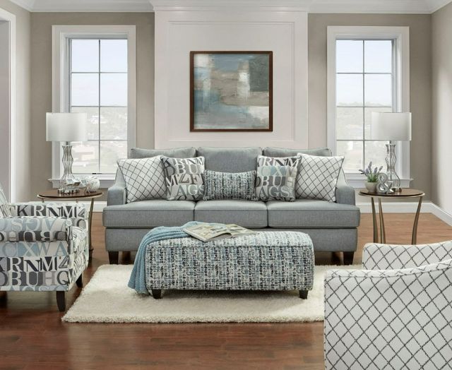 Fusion Furniture Macarena Cadet Gray Sofa-1