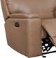 Leather Italia™ Cambria Bryant Tuscan Tan Power Glider Recliner-1