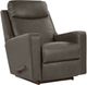 La-Z-Boy® Emmons Pewter Leather Manual Rocking Recliner -0