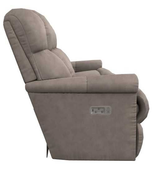 La-Z-Boy® Pinnacle Stone Leather Power Wall Reclining Sofa with Headrest-3