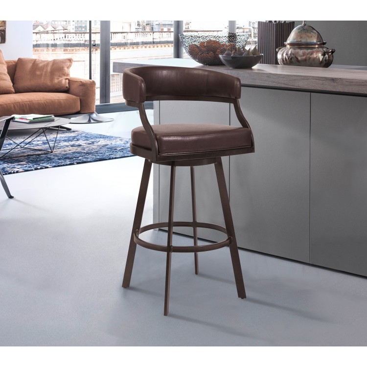 Armen Living Saturn Bar Stool - Thumbnail 5