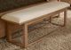 Vaughan-Bassett Lodge & Loft Blond Oak/Ivory Cream Upholstered Bench-0