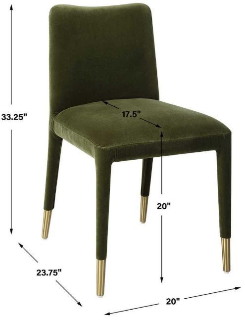 Uttermost® Conifer 2-Piece Moss Dining Chair-3