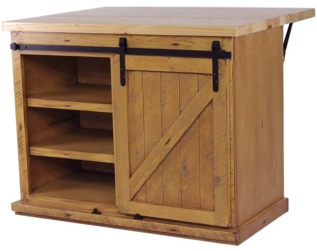 American Heartland Manufacturing Rustic Winsome Flip-Up Kitchen Island-1