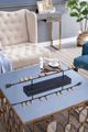 A & B Home Black/Gold Chirp Rod Accent-5