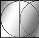 Crestview Collection Phelps 3-Piece Black Wall Mirror-1