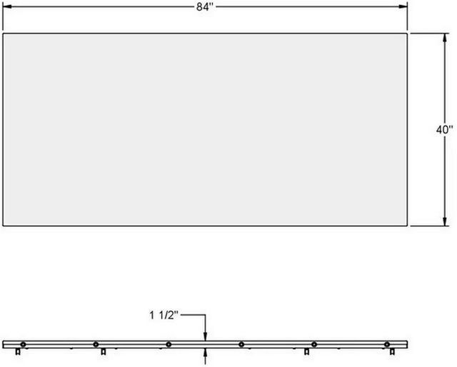 Amisco Customizable Zoel 84" Solid Birch Dining Table -2