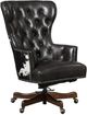 Hooker® Furniture EC Katherine Dark Natchez Brown/Legendary Graphite Executive Swivel Tilt Chair -0