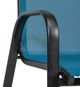 Furniture of America® Pierro 2-Piece Blue Metal Outdoor Dining Chair Set-2