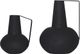 Renwil® Monarda Set of 2 Textured Matt Black Vases-1