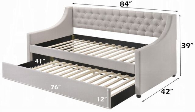 ACME Furniture Lianna Fog Youth Twin Daybed with Trundle-2