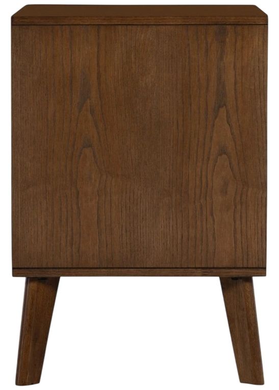 Linon Hudson Walnut 2-Drawer Nightstand-3
