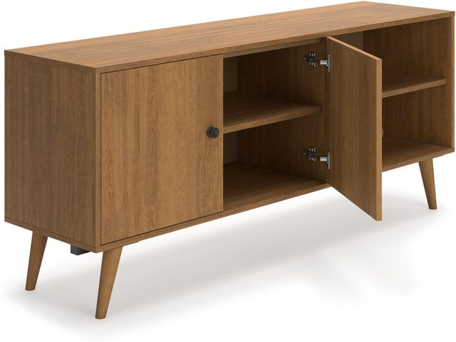 Signature Design by Ashley® Thadamere Light Brown Large TV Stand-0