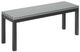 Homecrest™ Outdoor Living Customizable Eden Aluminum/Teak Rectangular Outdoor Dining Bench-0