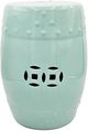 A & B Home Light Blue Barrel Stool-2