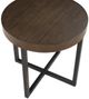 Steve Silver Co. Yukon Walnut End Table with Black Base-2