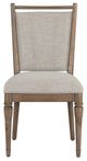 Liberty Furniture Hickory Grove Elliston Oatmeal/Heirloom Brown Upholstered Dining Side Chair-2