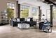 Furniture of America® Modbury 2-Piece Black Right-Arm Facing Sectional and Chaise-1