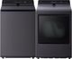 LG Matte Black Top Load Washer & Electric Dryer Laundry Pair-0