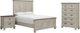 Elements International Farmington 3-Piece Medium Brown/Washed Stone Queen Panel Bedroom Set-0
