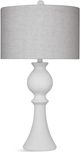 Bassett Mirror Pluss Matte White Table Lamp-0