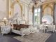 ACME Furniture Vanaheim Antique White/Beige Eastern King Upholstered Panel Bed-1