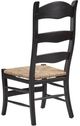 Furniture Classics Crawford Brown/Satin Black Ladderback Dining Side Chairs-1