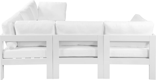 Meridian Furniture Nizuc 5-Piece White Outdoor Patio Modular Sectional Set-1
