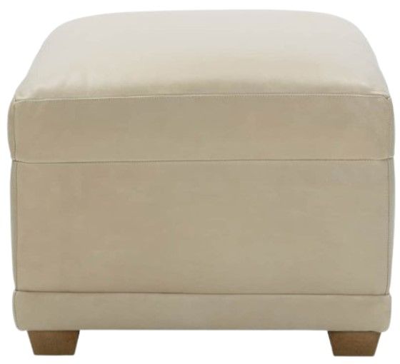 Rowe® Customizable Sylvie Leather Ottoman-2