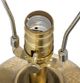 A & B Home Gold/White Round Aluminum Sheet Table Lamp-3