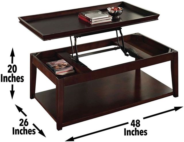 Steve Silver Co. Clemson Merlot Cherry Lift Top Cocktail Table-2