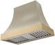 AGA Cascade 36" Fawn Wall Mounted Range Hood  with Brushed Brass Trim-0