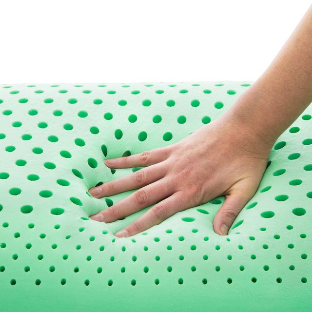 Malouf® Sleep Z® Zoned Dough® Peppermint Standard Pillow-4