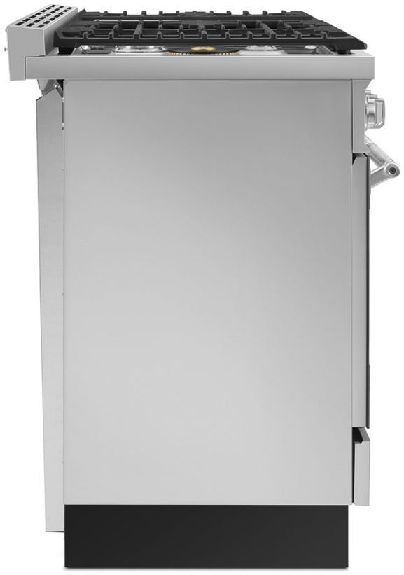 Smeg 48" Stainless Steel Pro Style Slide In Dual Fuel Range-5